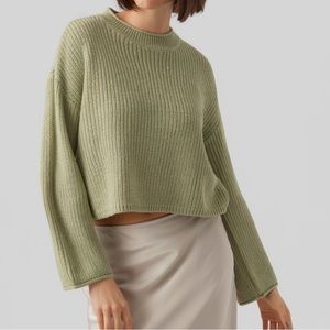 Pull and Bear Green Knit Sweater